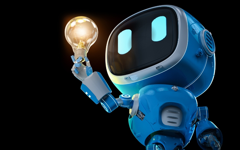 Futurystyczny robot symbolizujący przyszłość sztucznej inteligencji.
